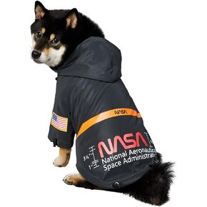 ChoChoCho NASA Dog Raincoats, Reflective Rain Jacket Water Proof, Dog NASA Costume, Dog Clothes, Pet Stylish Streetwear Outfit for Dogs Cat Puppy Small Medium Large (White, 2XL) in Kuwait
