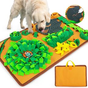 2-in-1 Suffle Mat & Licking Pad for Dogs Cat,Pet Snuffle Mat for Dogs Small Medium Large,Sniff Mat Nosework Feeding Mat,Dog Enrichment Toys,Interactive Lick Mat Puzzle Toys for Boredom and Stimulating in Kuwait