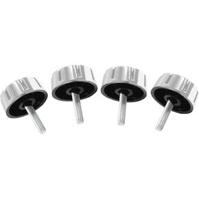 Zorveiio Fishing Reel Handle Screw Caps,Black Fishing Reel Handle Nut, Fishing Spining Reel Knob Screw for Handle Grip
