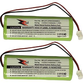 ZZcell 2-Pack Battery for Dogtra Transmitter BP12RT, 175NCP, 200NC, 200NCP, 202NCP, 280NCP, 282NCP, 1900NCP, 1902NCP, 300M, 302M, 7000M, 7002M, 7100H, 7102H, 7100, 7102, 1100NC, 2000B, 2000200NC