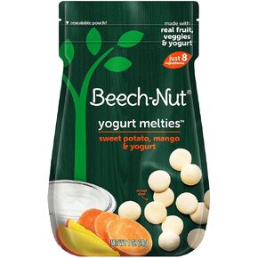 Beech-Nut Probiotic Melties Baby & Toddler Snack Melts, Pear Mango Spinach Yogurt, 1 oz (7 Pack) in Kuwait