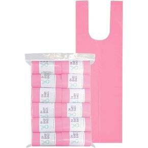 حقائب حفاضات أوبيبي باجز للاستعمال مرة واحدة، عدد 144، عدد 12 لفة من حقائب كبيرة بمقبض ربط، معطرة (وردي) in Kuwait