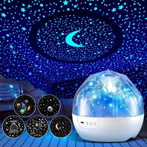 Solar System for Kids Projector Night Light, 360°Rotating+5 Films Planet Space Projector for Bedroom, Bright Night Light for Boys Room, Space Toys for Kids 3-5, Solar System Planet Toys for Boy Gifts in Saudi Arabia