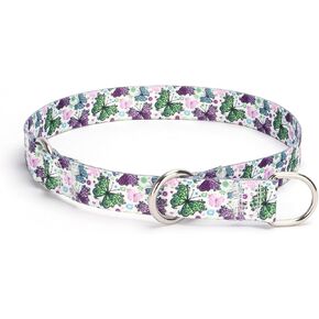 Martingale Dog Collar - No Pull Training Collar with Flower Multicolor Cute Patterns - Premium No Slip Collar with Slidable Stop Ring - Suitable for Small, Medium, Large Dogs (S, Hornflower)