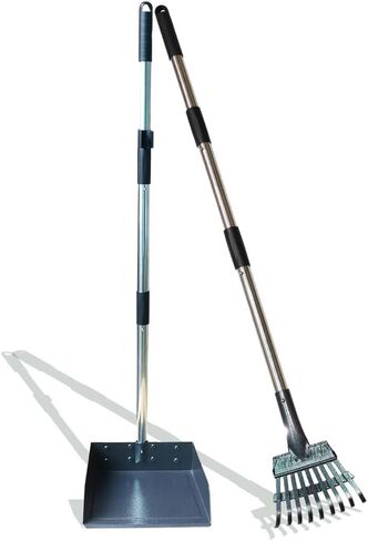 windhunt Pooper Scooper for Large,Medium,Small Dogs,Detachable Long Handle Tray and Rake,Rust Proof Stainless Metal Dog Pooper Scooper for Pet Waste Removal. in Kuwait