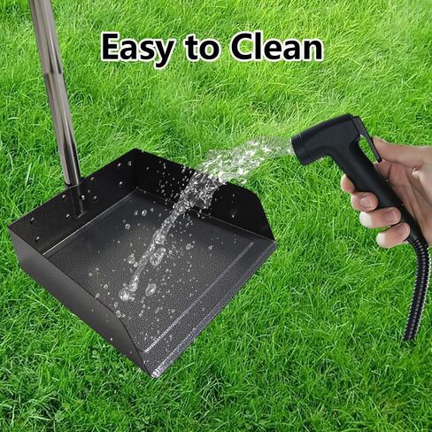 windhunt Pooper Scooper for Large,Medium,Small Dogs,Detachable Long Handle Tray and Rake,Rust Proof Stainless Metal Dog Pooper Scooper for Pet Waste Removal. in Kuwait