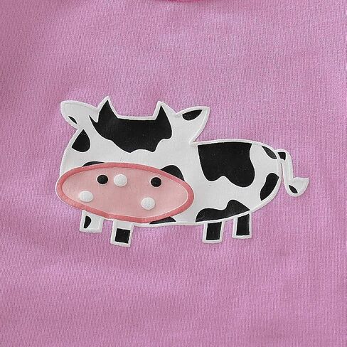 Toddler Baby Girl Ruffled Fly Sleeve Cow Top Shirts + Leopard Suspender Skirts Overall Dress Clothes in Saudi Arabia