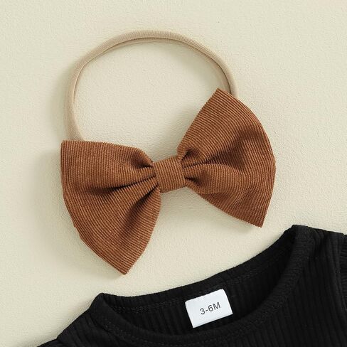 Lucikamy Toddler Baby Girl Outfits Fall Winter Clothes Turtleneck Long Sleeve Knit T-Shirt Tops + Plaid Mini Skirts Set in Kuwait