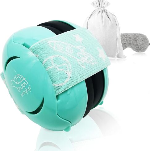 OnlyBP Baby Ear Muffs for Ear Protection - Comfortable Noise Cancelling Headphones for Kids to Sleep and Travel - Includes extra Elastic Headband and Sleep Mask in Kuwait
