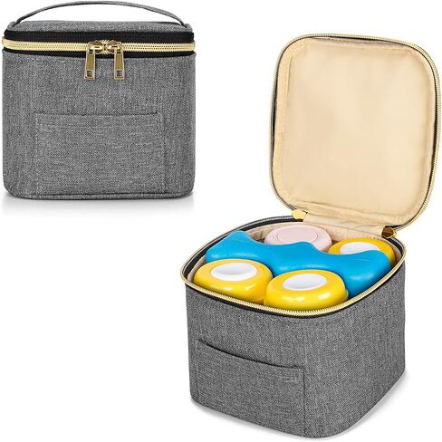 Teamoy Breastmilk Cooler Bag with Ice Pack, Baby Bottles Bag for up to 4 Large 5 Ounce Bottles Without Nipple, Perfect for Working Mom Mother, Dandelion in Saudi Arabia
