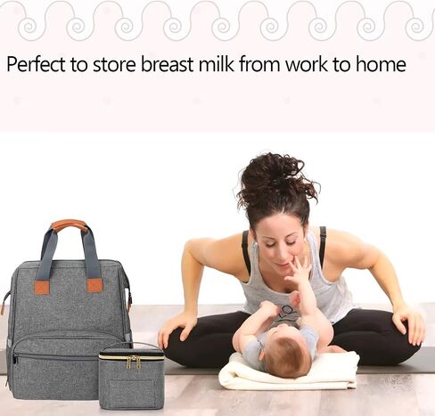 Teamoy Breastmilk Cooler Bag with Ice Pack, Baby Bottles Bag for up to 4 Large 5 Ounce Bottles Without Nipple, Perfect for Working Mom Mother, Dandelion in Saudi Arabia