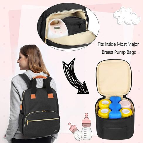 Teamoy Breastmilk Cooler Bag with Ice Pack, Baby Bottles Bag for up to 4 Large 5 Ounce Bottles Without Nipple, Perfect for Working Mom Mother, Dandelion in Saudi Arabia