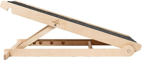 USA Made Adjustable Pet Ramp for All Dogs and Cats - for Couch or Bed with Paw Traction Mat - 40" Long and Adjustable from 14" to 24" - Rated for 200LBS - Great for Small and Older Animals in Saudi Arabia