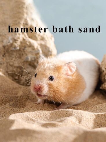Hamster Bath Sand, 3lb Dust Free Desert Sand or Potty Litter Sand for Hamster Chinchillas Gerbil Syrian Mice Small Animals(Beige) in Kuwait