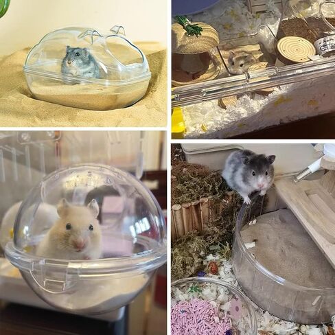 Hamster Bath Sand, 3lb Dust Free Desert Sand or Potty Litter Sand for Hamster Chinchillas Gerbil Syrian Mice Small Animals(Beige) in Kuwait
