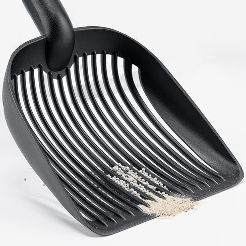 يانج باغا مجرفة فضلات القطط الاحدث بمقبض طويل مع مجرفة عميقة وقابلة للتعديل، مقبض طويل للغاية قابل للتمديد والتعديل من 26 انش الى 46 انش، غير لاصقة وغير قابلة للانحناء من الخلف شديدة التحمل in Kuwait