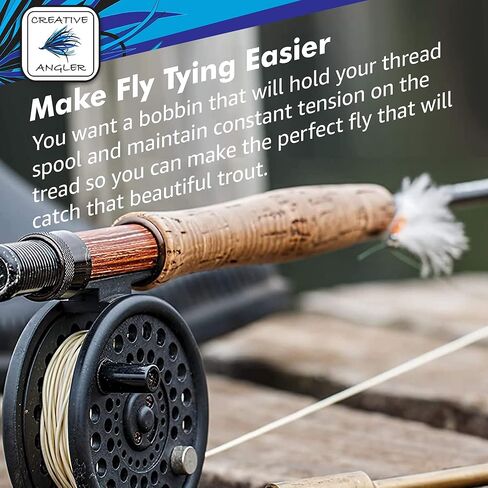 Creative Angler Bobbin Fly Fishing Tying Tool|Precision Fly Fishing Tool Kit |The Ultimate Fly Fishing Tying Tool: Enhance Your Angling Experience| Tie Flies Like a Pro! in Kuwait