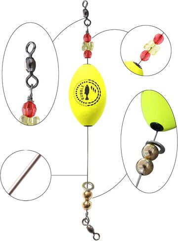 Popping Corks 4 Pc Weighted Rattle Floats Saltwater Bobbers in Saudi Arabia