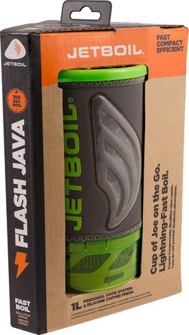 Jetboil Flash Java Kit للتخييم وحقيبة الظهر نظام الطبخ مع صانع القهوة بالضغط الفرنسي من السيليكون in Kuwait
