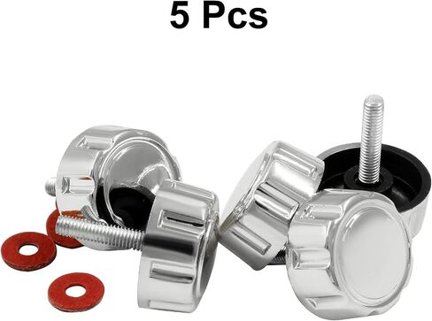 Zorveiio Fishing Reel Handle Screw Caps,Black Fishing Reel Handle Nut, Fishing Spining Reel Knob Screw for Handle Grip in Saudi Arabia