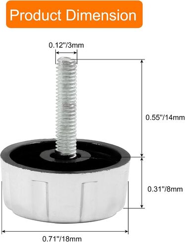 Zorveiio Fishing Reel Handle Screw Caps,Black Fishing Reel Handle Nut, Fishing Spining Reel Knob Screw for Handle Grip in Saudi Arabia