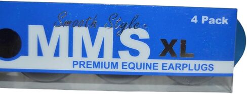 Pomms XL Horse Ear Plugs - 1 Pack Smooth Style Extra Large Black Ear Plugs for Showing, Training and Competitions with a Horse Shaped Bottle Opener Keychain in Kuwait