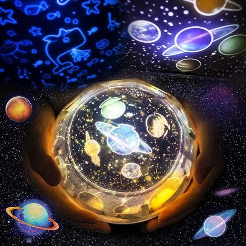 Solar System for Kids Projector Night Light, 360°Rotating+5 Films Planet Space Projector for Bedroom, Bright Night Light for Boys Room, Space Toys for Kids 3-5, Solar System Planet Toys for Boy Gifts in Saudi Arabia