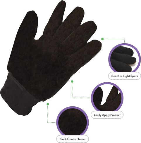HandsOn Finishing Gloves - Pony & Horse Grooming Mits - Equestrian Horse Brush for Shining & Shedding Coat Care (Small/Medium, Pack of 1 Pair) in Kuwait