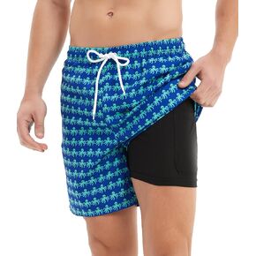 ملابس سباحة عصرية مطبوعة من Jimlieay، ملابس سباحة كاجوال خفيفة الوزن للشاطئ وخصر قصير للرجال in Kuwait