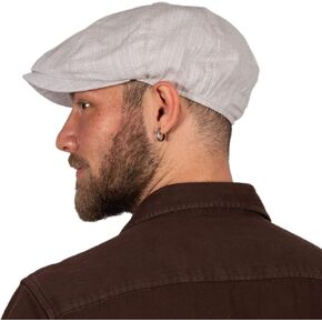 HATSQUARE Summer Cotton 8 Panel Newsboy Cap for Men and Women - Classic Vintage Baker Boy Hat