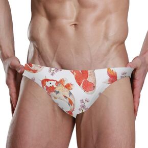 Men's Sexy Bikini Swimsuit Swimwear Quick Dry Print Briefs