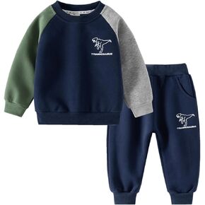 Volunboy Toddler Boys Clothes Sets Little Boy Clothing Long Sleeve Pullover Jogger Pants Kids 2 Pieces Outfits in Kuwait