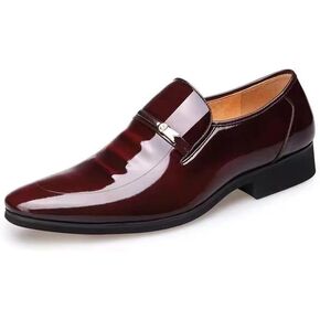 Men's Oxfords Formal Classic Shoes Anti-Slip Breathable Business Wedding Office Dress Shoes Black