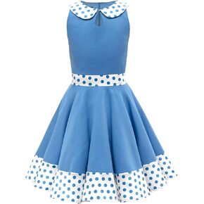 BlackButterfly Kids 'Zoey' Vintage Polka Dot 50's Girls Dress in Kuwait