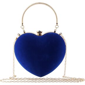 LUI SUI Womens Wedding Party Evening Bag Heart Clutch Purse Stylish Mini Cocktail Prom Tote Handbag