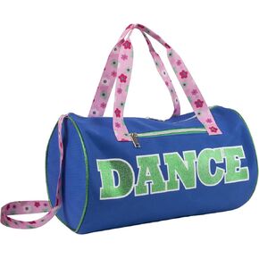 Dance Duffle Bags for Dancers, Girls, Teens, and Student Athletes, Fun Dance Workout Duffel Bag for Girls and Boys (Black)