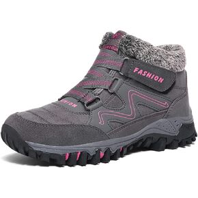 MAIZUN Womens Snow Boots Anti-slip Fur Lined Ankle Booties Warm Slip On Walking Winter Boots Outdoor Hiking Sneakers. in Kuwait