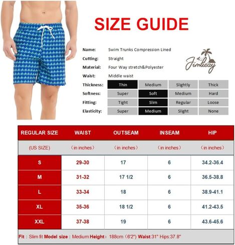 ملابس سباحة عصرية مطبوعة من Jimlieay، ملابس سباحة كاجوال خفيفة الوزن للشاطئ وخصر قصير للرجال in Kuwait