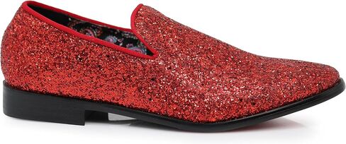 SPK04 Men's Vintage Glitter Dress Loafers Slip On Shoes Classic Tuxedo Dress Shoes in Saudi Arabia