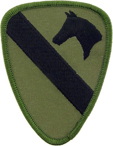 United States Army 1st Armored Cavalry Division Patch, Full Color, with Iron-On Adhesive in Kuwait