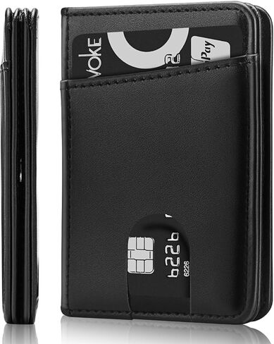 ايلاسند حامل جواز سفر، يمكن طيه الى تصميم محفظة بسيط. غطاء جواز سفر من الجلد مع بطانة حجب تقنية تحديد الهوية بموجات الراديو، اسود، حامل جواز سفر قابل للطي, أسود, حامل جواز سفر قابل للطي in Kuwait