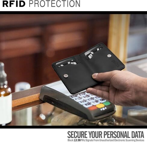 ايلاسند حامل جواز سفر، يمكن طيه الى تصميم محفظة بسيط. غطاء جواز سفر من الجلد مع بطانة حجب تقنية تحديد الهوية بموجات الراديو، اسود، حامل جواز سفر قابل للطي, أسود, حامل جواز سفر قابل للطي in Kuwait