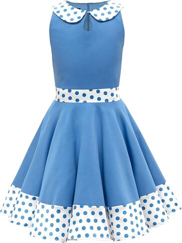 BlackButterfly Kids 'Zoey' Vintage Polka Dot 50's Girls Dress in Kuwait