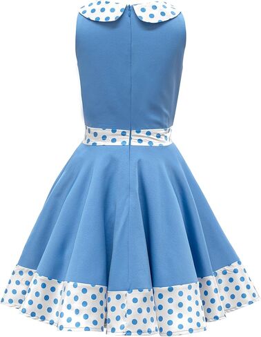 BlackButterfly Kids 'Zoey' Vintage Polka Dot 50's Girls Dress in Kuwait