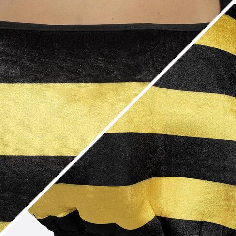 Spooktacular Creations Bumble Bee Costume for Women, Black and Yellow Bee One-Piece Hood Costume in Saudi Arabia