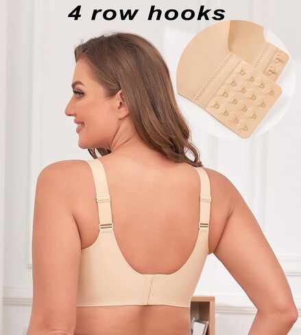 PRETTYWELL حمالات الصدر للنساء بدون سلك داخلي مبطن حمالة صدر لاسلكية سلسة مريحة تي شيرت حمالة صدر رفع للنساء مع دعم in Kuwait