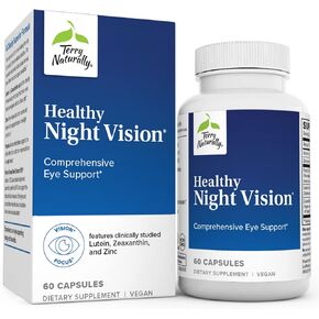 Terry Naturally Healthy Night Vision - 60 Capsules - Comprehensive Eye Support - with Lutein, Zeaxanthin & Zinc - Vegan, Non-GMO - 60 Servings in Saudi Arabia