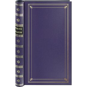 ألبوم صور حلزوني يحتوي على 300 جيب للمذكرات ثنائية الاتجاه يحمل صور مقاس 4x6، أزرق داكن in Kuwait