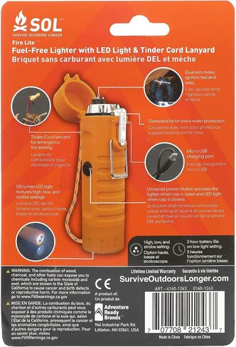 Survive Outdoors Longer Fire Lite Fuel Free Rechargeable Lighter in Saudi Arabia