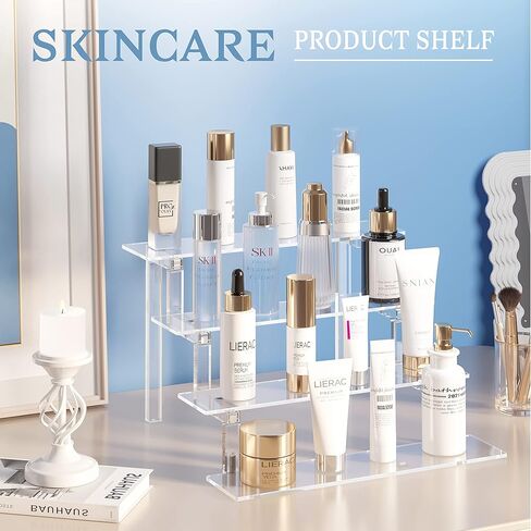 منظم عطر جانادن للرجال، منظم عطور لخزانة الملابس، رف حامل عرض أكريليك، حامل عرض كولونيا، صينية حامل كولونيا، منظمات أكريليك لتخزين العطور وحامل حلوى الكب كيك in Kuwait